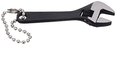 JSGHGDF 0-10mm Adjustable Wrench, Small, Carbon Steel, 6.6cm, Anti-slip Handle, Portable Repair Tool