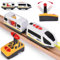 HOTUT Battery Operated Train for Wooden Track, Battery Operated Locomotive Train for Toddlers, Battery Powered Toy Train for Kids with Magnetic Connection, Motorized Train for Toddlers 3+ Years Old