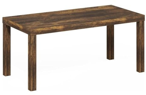 Furinno Classic Coffee Table, Modern Rectangle Printer Stand, Amber Pine