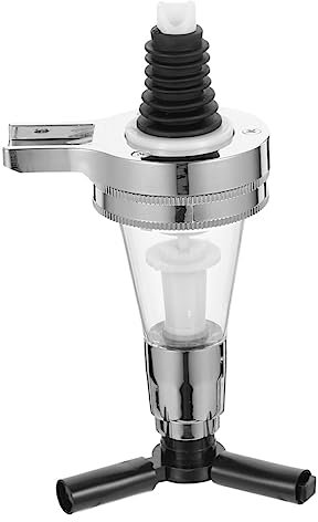 TOPPERFUN Wine Decanter Pump Head Wall Mounted Beverage Bottle Holder Shot Pourer Liquor Pourer for Party Supply