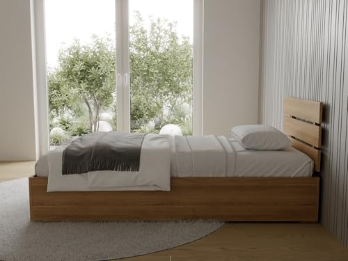 ECOFORM Massivholzbett aus Buche im Boho-Style | Premium Lattenrost