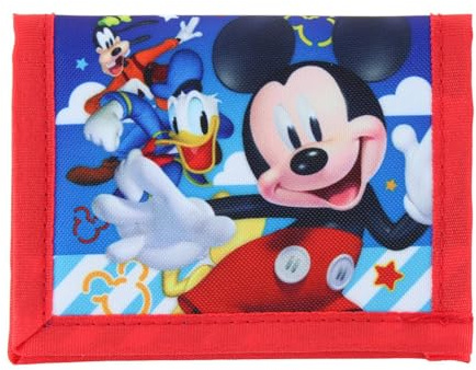 Ruz Little Boy Bifold Wallet With Zippered Pocket (Mickey Mouse)