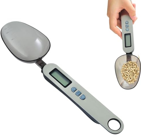 Cucchiaino Dosatore Elettronico,Dispositivo di Pesatura da 1g a 300g | Bilancia a Cucchiaio Digitale per Alimenti - per Uso Domestico Pasticceria Ristorante Bar Caffè Zucchero Cibo Animali