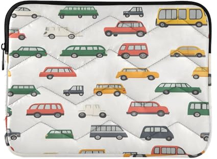 ALAZA Cartoon Cars Transport Laptop Sleeve Bag Waterproof Protective Notebook Case, 15.6 Inch