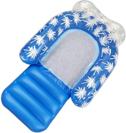 Poolluftmadrass set – vattenliggande hjälp, benstödsverktyg, uppblåsbar sängenhet | Sjötillämpning, robust PVC-materialdel, stabil dekorativ design för optimal avkoppling idag vardera