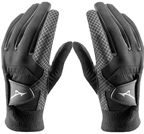 Mizuno Herren Thermagrip Golf-Handschuhe - Paar - Schwarz - M