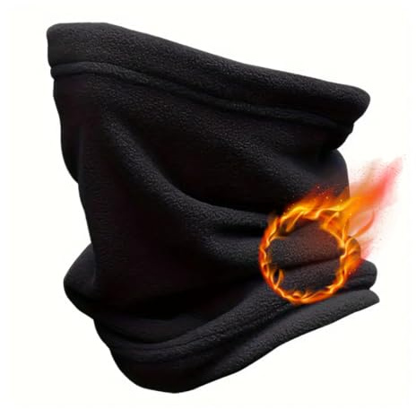 ASD Accessories Winter Fleece Neck Warmer, Polar Fleece Neck Warmer Winter Snood Tube Thermal Windproof Skiing, Motorbike Cycling Hood Unisex for Outdoor Sports