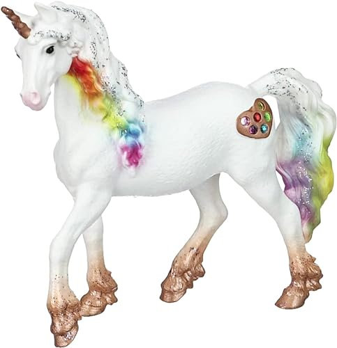 SCHLEICH BAYALA | Regenbogeneinhorn Stute 70726 | detailgetreue, Fantastische Figuren | tolles Geschenk für Mädchen und Jungen | wunderschöne Sammelfiguren | Spielfigur ab 5 Jahren | 13 x 3 x 11 cm