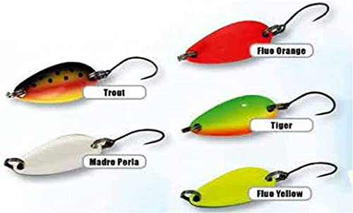 Ondulanti Trota Lago Mini Spoon Esche Artificiali Pesca Trout Area Cucchiaino (5 PZ. GR. 3)