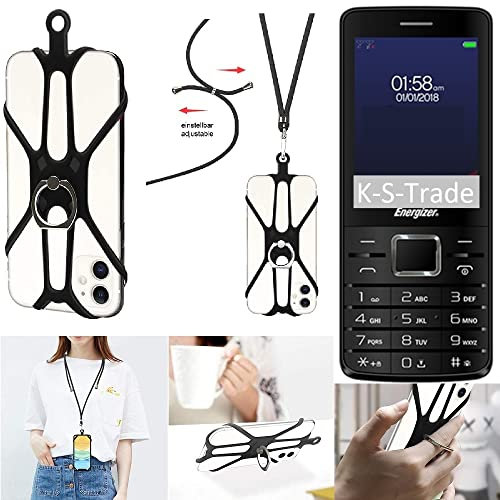 K-S-Trade Collana per Energizer P20 3in1 Catena di Telefonia Mobile Banda Collana Compatibile con Smartphone Compatibile con Energizer P20 Squillo del Cellulare Girocollo Tracolla Cordoncino Supporto