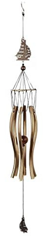 VONGAZ Windspiele Windspiel Aluminium-Röhren-Windspiele für den Außenbereich mit 6 Metallröhren mit tiefem Ton liefern eine weiche Melodie Klangspiel Glockenspiele