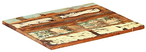 INLIFE Tischplatte Rechteckig 60x70 cm 25-27 mm Altholz Massiv,8.74kg,286053