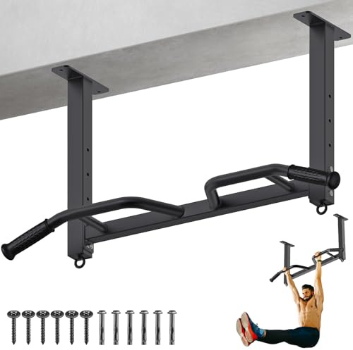 Kipika Deckenmontierte Klimmzugstange, Montierte Klimmzugstange, Höhenverstellbar, Ideal für Home Gym und Krafttraining