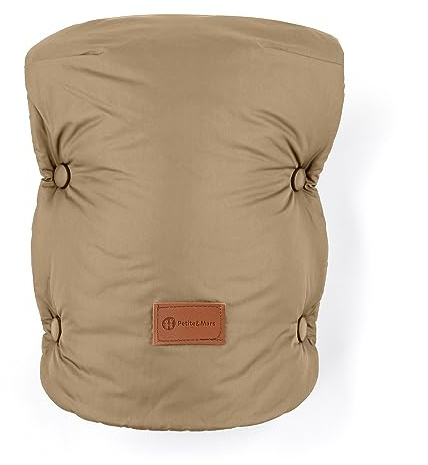 Petite&Mars Handwärmer für Kinderwagen Jasie * Handwärmer * Handschuhe * Handwärmer für Kinderwagen, Buggy und Autositz * Warrm * Wasserdicht * Winddicht (Sweet Toffee)