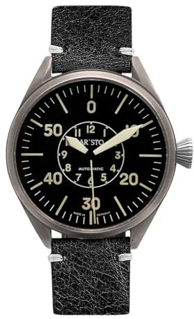 Aristo Herren Uhr Armbanduhr Vintage Fliegeruhr Cockpit 43 Automatik 7H148