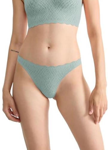 Sloggi Dam Zero Feel Bliss String Underkläder, Dimmig turkos, S