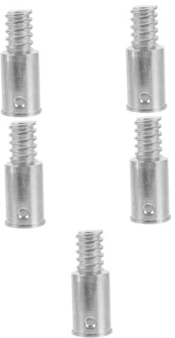 Beavorty 5st Besenstieladapter Besenstiel Mit Gewindeende Besenstielteile Verlängerungsstangenzubehör Mit Gewinde Verlängerungsstangen-gewindeadapter Besenstielspitze Aluminiumlegierung