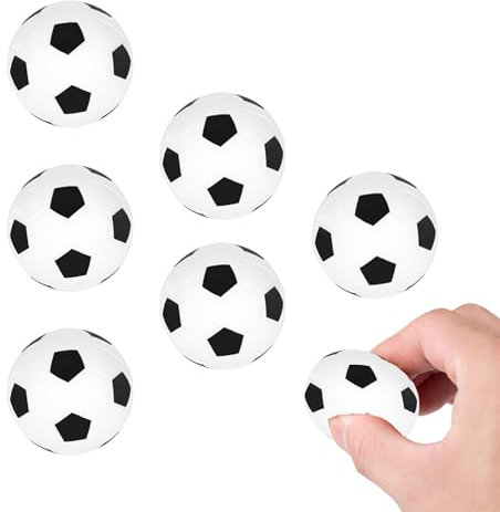 6-Stück Mini Fussball,Stressball,SchaumStoffball,Softball Fußball,Kleiner Ball Klein,Kleiner Fussball Klein,Softbälle,Flummi Mini Football Kinder,Fussbälle Kleine Bälle Spielzeug,SchaumStoffbälle