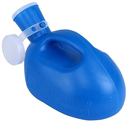 Men Urinal Bottle, Urinarios for hombres - Orinal de plástico grueso de 2000 ml for hombre con tapa - Botellas portátiles for orina masculinas - Recipientes de recolección de orina de viaje Urinario p