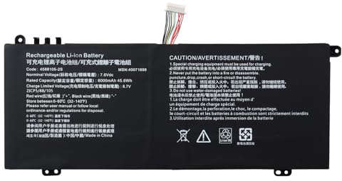 MXJFYY 7.6V 6000mAh 4588105-2S 4588106-2S Laptop Battery Compatible with Dynabook Satellite Pro C50-E C50-G C50-H C50-J C40-G C40-H C40-J CS40L CS50L & MEDION Akoya Ekoya 4588106940 40072215 4588106