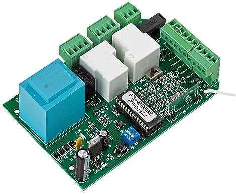Abridor de puerta corredera, interruptor de límite de resorte magnético, placa de Motor, placa de circuito Pcb, tarjeta controladora SL600 PY600 PY800 SL1500, Abridor de Puerta Automático(6 REMOTE CO
