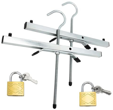 Serrature portapacchi - serratura pesante con impugnatura a ganasce bloccata, accessorio per furgoni regolabile e sicuro | per fissaggio di sicurezza robusti per scale, soluzione di sicurezz