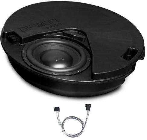 Option Subwoofer Upgrade kompatibel mit VW T-ROC (Baujahr ab 2017, mit Beats-Soundsystem ab Werk) - Plug & Play Nachrüstung ROCK-8-D2 Reserverad-Subwoofer