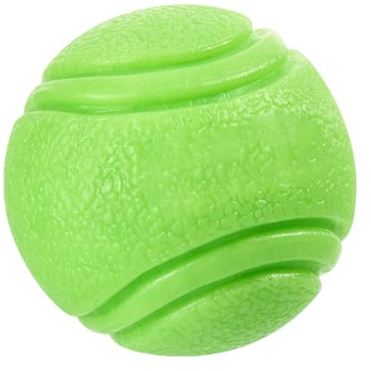 Palla da masticare per cuccioli resistente agli strappi con creste per la cura dei denti e rimbalzo elastico per esercizi all'aperto palla di gomma galleggiante