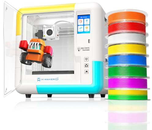 Impresora 3D X-Maker con aplicación de diseño - Aplicación de diseño de IA Completamente Cerrada, Amplia colección de Plantillas de Juguetes 3D