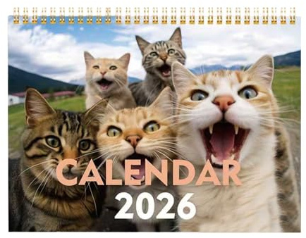 Söt djurkalender – kreativ planerare, 2026 semesterkalenderplanerare, för skola organisera arbetsplatsen familj bord arbetsrum planering vänner