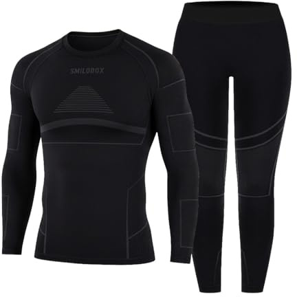 SMILODOX Thermo Outfit Set Herren Tarian, Thermounterwäsche atmungsaktiv mit optimaler Wärmeisolierung, Bewegungsfreiheit, feuchtigkeitsregulierendem Funktionsmaterial für Training & Freizeit