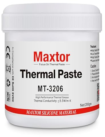Maxtor MTP-3206 200g High Performance CPU Heatsink Thermal Paste ，Thermal Paste Grease for CPU GPU Cooler LED IC PS5 Xbox，No Conductive