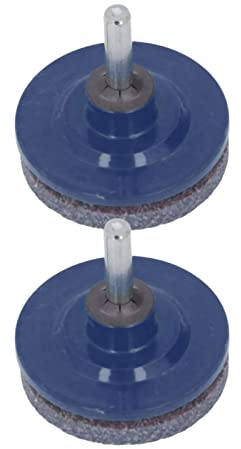 Rcniso Affûteur de Lame de Tondeuse à Gazon en Acier Inoxydable, Accessoires de Lame de Forage ABS pour Jardin et Cour 2 Pièces (Bleu)