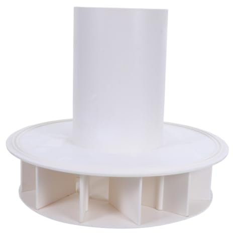 AKOOSY Siphon Fallrohrauslasstrichter aus Weißem Pvc und Regenrinnen mit Schneller Entwässerung und Wasserwiederverwendung für Regenwassermanagement