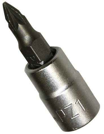 AERZETIX - Embout de vissage cruciforme pozidriv PZ1 sur douille carré 1/4 - C2132