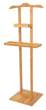 Compactor Balto betjänt för kläder och accessoarer, bambu, mått: 44.5 x 32 x höjd 115 cm (bas 32 x 32 cm), RAN6987