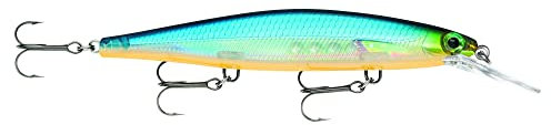 Rapala - Shadow Rap Deep Angelköder - Angelzubehör für Süßwasser - Reaktiver und Aggressiver Kunstköder - Lauftiefe 1.2-2.4m - Fischköder 11cm, 13g - Hergestellt in Estland - Blue Ghost