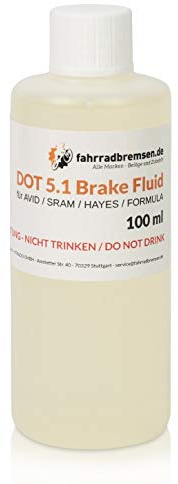 Bremsflüssigkeit 100ml DOT 5.1 Öl für Fahrradbremsen für Avid Formula und Hayes