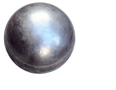 UHRIG Eisen Hohlkugel - hohle Stahlkugel Ø 90 mm - dickwandige Metallkugel, z.B. für Zaunpfosten, Geländer, Gartentor uvm.