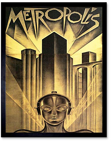 Wee Blue Coo Movie Film Metropolis Sci Fi Drama Dystopia Utopia Lang Art Print Framed Poster Wall Decor Kunstdruck Poster Wand-Dekor-12X16 Zoll