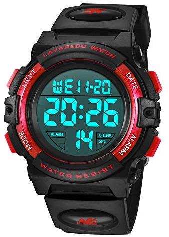 BEN NEVIS Reloj Digital para Niños para Deportes al Aire Libre Multifunción Resistente al Agua Reloj Digital con Alarma LED y Fecha de Calendario para Niños de 6 a 15 Años