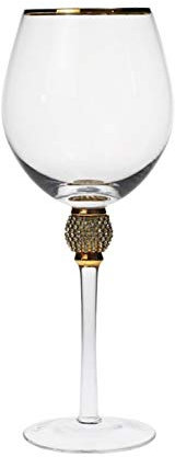 JINYAWEI Wine Glasses Creative Gold Rimmed Goblet Red Wine Glass Wine Set Champagne Cup Glass Cup Wine Glass Wine Glass (Color : 600ml red wine glass)