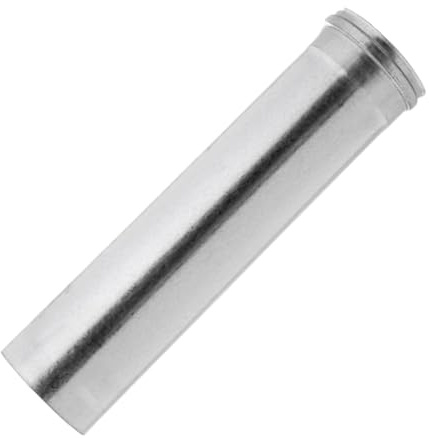 Galvanized Steel Solid Pipe Ventilation - Chimney Liner - Metal Ducting Rigid Tube. (140mm, 500mm / 0.5m)