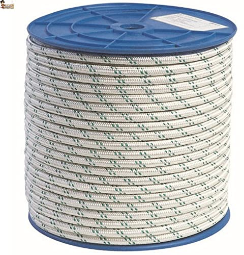 BricoLoco.com Cuerda driza Nylon Trenzada. SOGA Fibra sintética de Nylon. Cabo Amarre, Agricultura, ganadería, construcción, decoración, Crossfit. Alta Resistencia. (20, Ø 10 mm.)