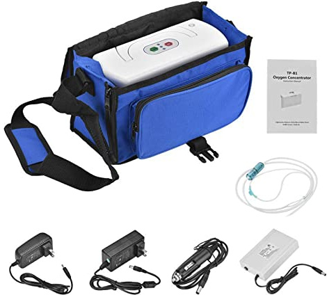 MLYSH Concentratore di Ossigeno, Generatore di Ossigeno Portatile del generatore del concentratore, ​purificatore d'Aria con Batteria Ricaricabile