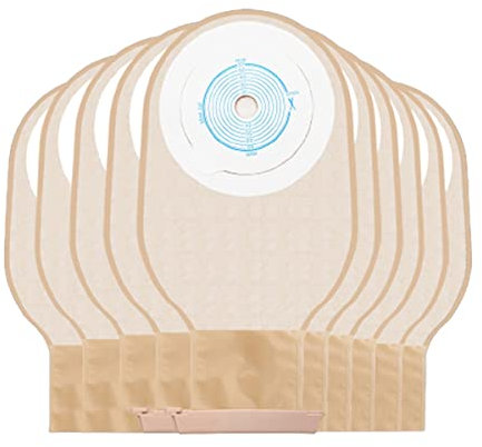 MJZYP 10 Stück Kolostomiebeutel, Kolostomiebeutel Einweg Stomabeutel Pflege, Einweg Drainagebeutel Stomabeutel, Urostomabeutel Ablauf Beutel Stoma Pflege (20-57mm)