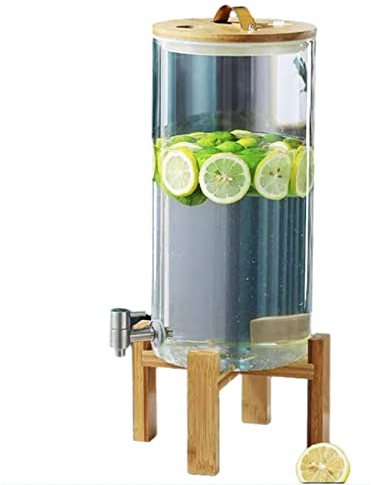 Jarra de agua de vidrio de gran capacidad de 5L/8L/11L, tanque de agua fría, dispensador de bebidas de limonada, cubo para beber doméstico,A-11L