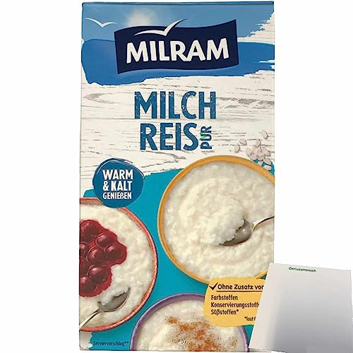 Milram Milchreis pur warum und kalt zu genießen (1kg Packung) + usy Block
