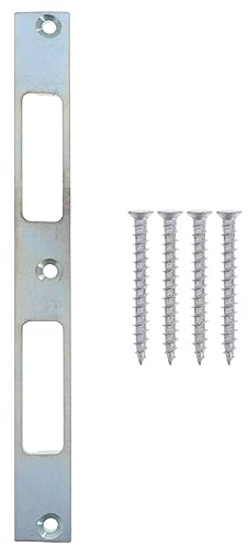 ToniTec Haustür Schließblech als Ersatz für Meeth Türschließblech universal 197 x 20 x 10mm inkl. Schrauben 1 Stück