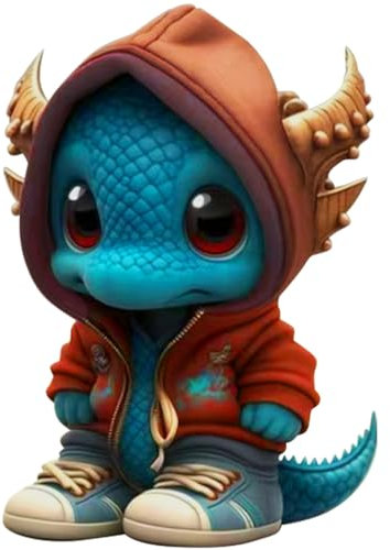 CUCUFA Figuras geniales de dragones,5 pulgadas Funny Baby Dragón Juguete Navidad Dinosaurio Estatua Resina Dragón Estatua Escritorio Oficina Jardín Dragón Escultura Estatua Figurilla Decorativa,café